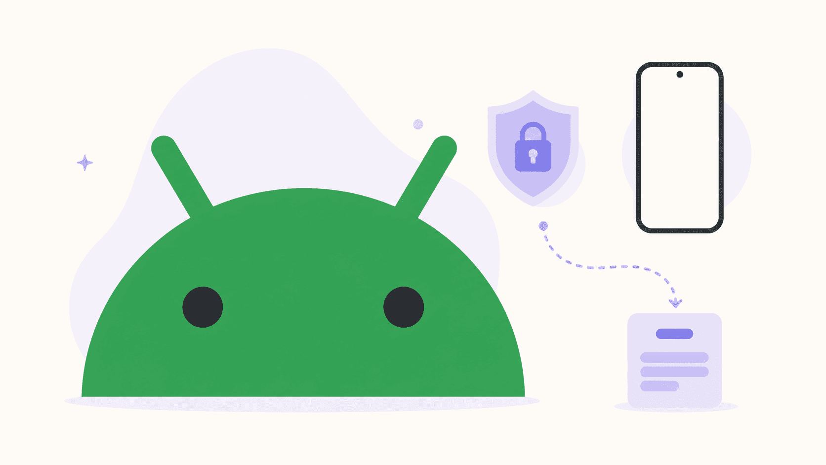 Android journal illustration showing private local records with portable backups