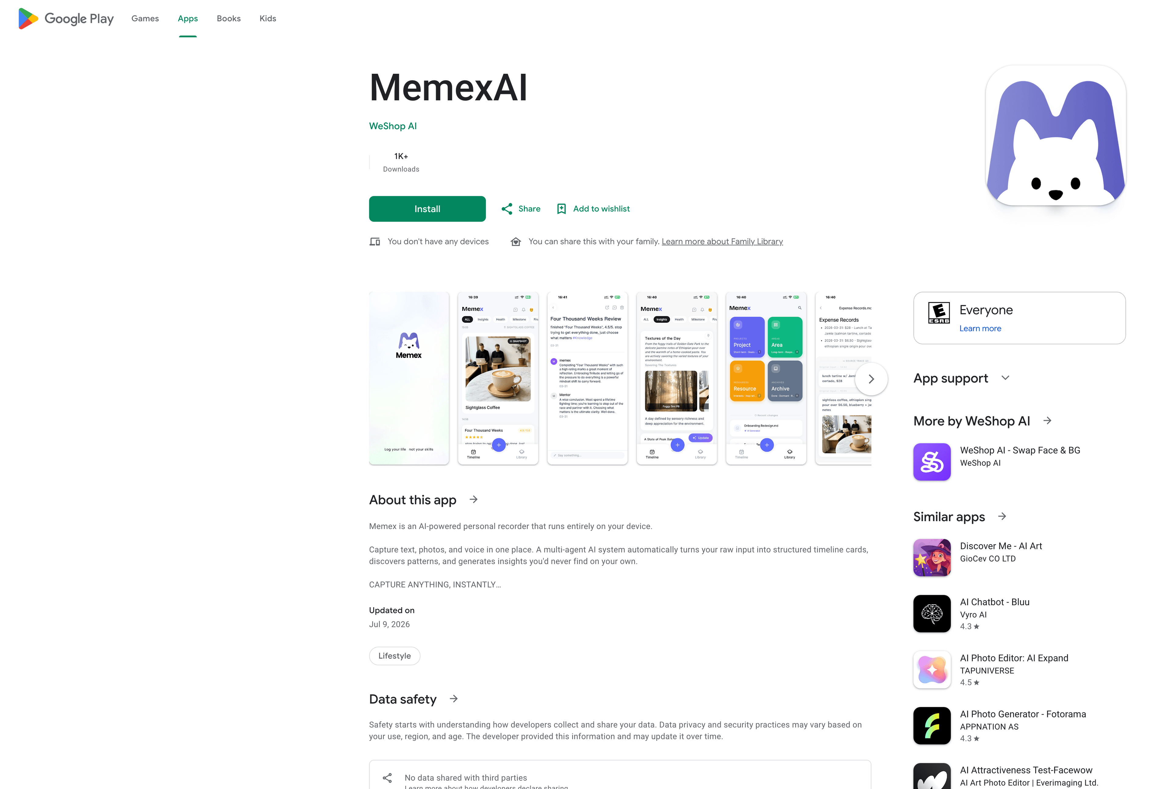 Memex on Google Play